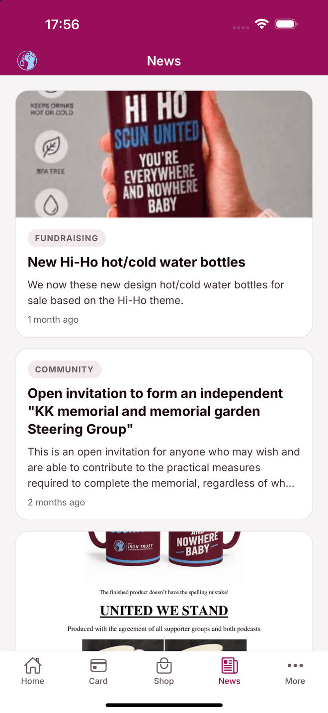 News as it's published